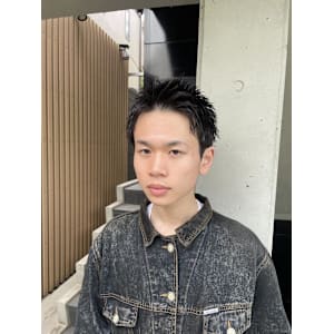 メンズショート/刈り上げアップバング/スパイキーショート