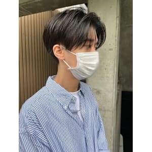 束感　シースルー　センターパート