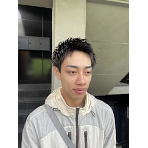 メンズショート/アップバング/スパイキーショート