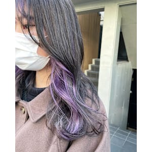 ラベンダーカラー/インナーカラー/ラベンダーピンク