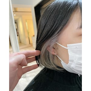 ホワイトベージュ×グレージュ イヤリングカラーボブ - ACT harajuku【アクト ハラジュク】掲載中