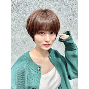 マッシュショート/丸みショートボブ