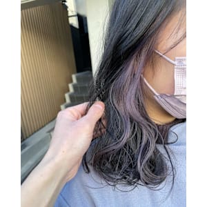 ラベンダーグレージュ×インナーカラー