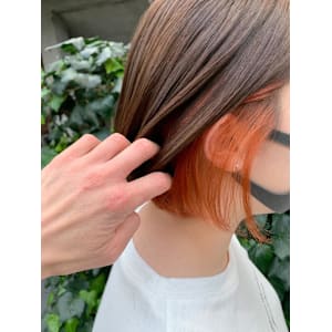 インナーカラーボブ　オレンジ - ACT harajuku【アクト ハラジュク】掲載中