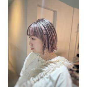 デザインカラー/アンブレラカラー/ピンク&ブラウン