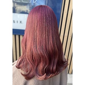 ラベンダーピンク/コーラルピンク/デザインカラー/ブリーチ