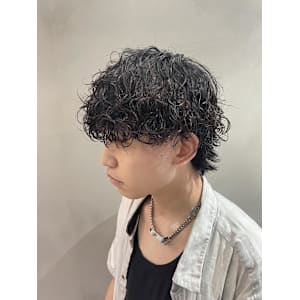 大人気メンズ波巻きパーマ