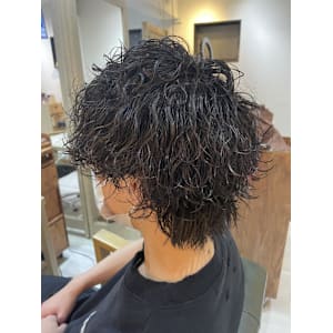 メンズマッシュ/波巻きパーマ/ツイストスパイラル