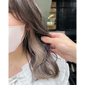 パールベージュ/インナーカラー/グレージュカラー