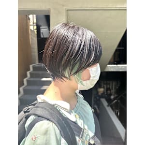 ショートボブ/インナーカラー/ニュアンスカラー