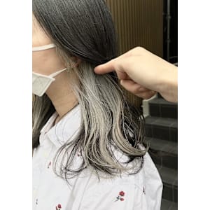 インナーカラー/イヤリングカラー/ホワイトカラー