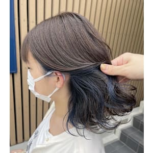 インナーカラー/ブルー