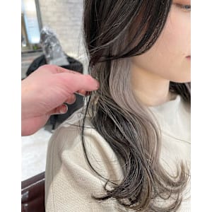 インナーカラー/パールベージュ/グレージュカラー