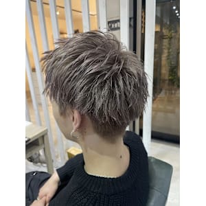ツーブロック刈り上げアップバング/ミルクティーベージュ - ACT 仙川店【アクト センガワテン】掲載中