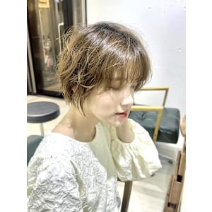 ショートパーマ/ショートボブ/大人ショート