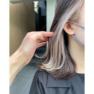 インナーカラー ホワイトベージュ ハイトーンカラー - ACT 仙川店【アクト センガワテン】掲載中