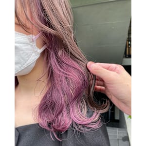 ピンクラベンダー/アッシュピンク/インナーカラー