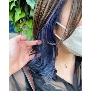 ブルーラベンダー×インナーカラー