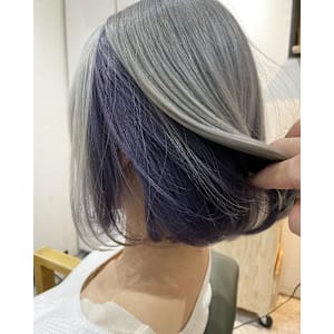 シルバー×ラベンダーインナーカラー　ハイトーンカラー - ACT 仙川店【アクト センガワテン】掲載中