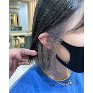 インナーカラーボブ×ホワイト/グレー - ACT 仙川店【アクト センガワテン】掲載中