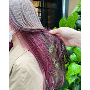 ピンクパープル×インナーカラー イヤリングカラー ロング - ACT 仙川店【アクト センガワテン】掲載中