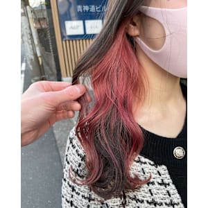 ピンクラベンダーインナーカラー　イヤリングカラー - ACT 仙川店【アクト センガワテン】掲載中