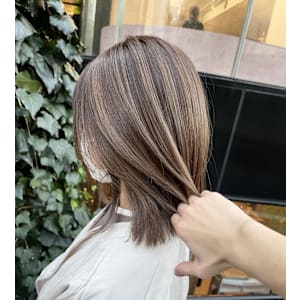 バレイヤージュ/コントラスト/ベージュ/グレージュ