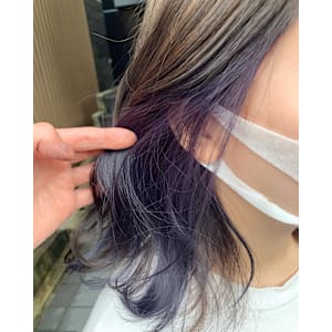 人気のラベンダー！　インナーカラー