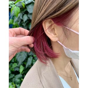 高発色ピンク　インナーカラー