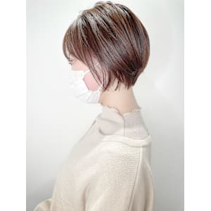 ひし形　丸み　大人ショート