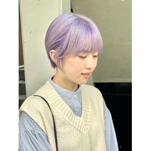 マッシュショート/ハイトーンカラー/ショートボブ