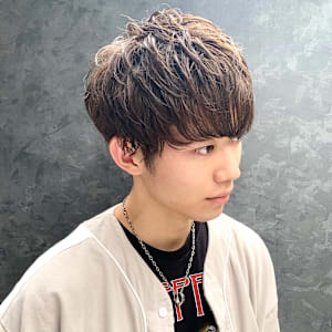 束感カット＋ブラウンマッシュ