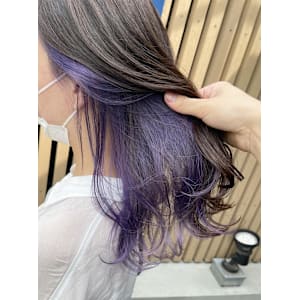 インナーカラー/イヤリングカラー/ラベンダーカラー