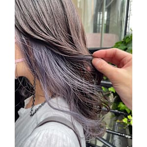 ラベンダーシルバー/グレージュカラー/インナーカラー