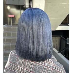 ブルー/ブルージュ/ボブ/ワンレンボブ