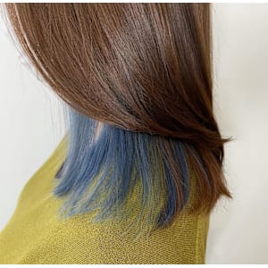 インナーカラー/イヤリングカラー/ライトブルー/ブルー