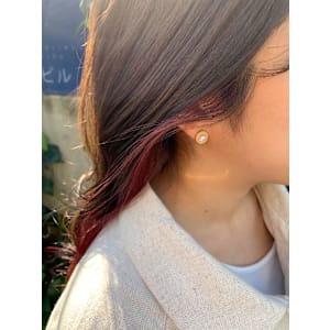 イヤリングカラー　ピンク&ピンクベージュ