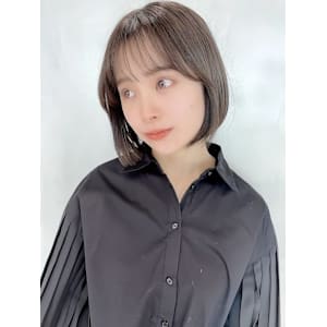 ボブ/レイヤーカット/縮毛矯正/韓国ヘア/顔周り/原宿/前髪