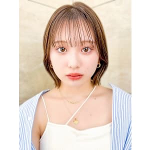 ボブ/レイヤーカット/縮毛矯正/韓国ヘア/顔周り/原宿/前髪