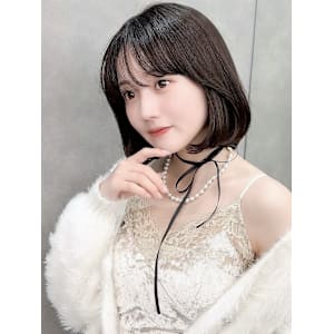 ボブ/レイヤーカット/縮毛矯正/韓国ヘア/顔周り/原宿/前髪