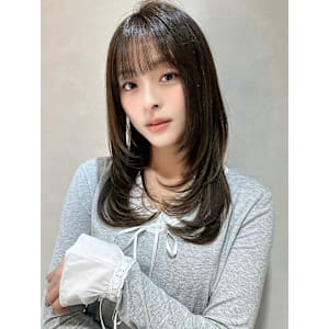 ボブ/レイヤーカット/縮毛矯正/韓国ヘア/顔周り/原宿/前髪