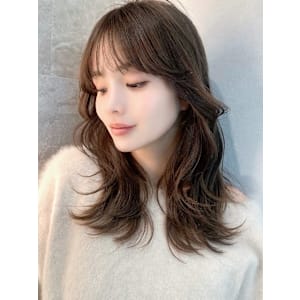ボブ/レイヤーカット/縮毛矯正/韓国ヘア/顔周り/原宿/前髪