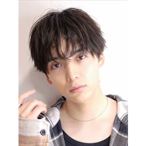 シースルーマッシュ　フェザーパーマ　ラウンドマッシュ