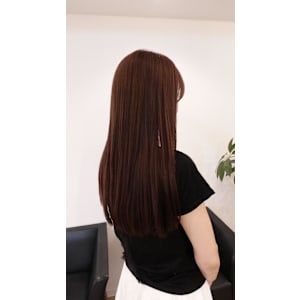 ナチュラルストレート / 透明感ブラウンカラー