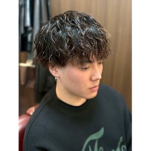 メンズパーマ/メンズカット/波巻きパーマ/銀座＜理容室＞