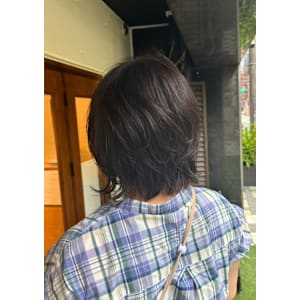 クセ毛を活かしたウルフボブ×ゆるパーマ