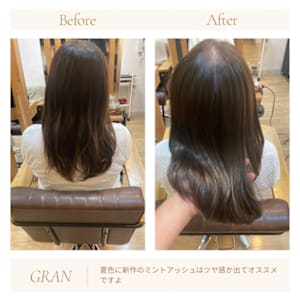 お客様髪質改善データ1863（ミントアッシュ）