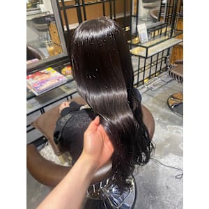 カラー/イルミナカラー/暗髪/艶髪/ラベンダーグレージュ