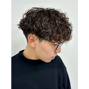 波巻きスパイラルツイストスパイラルパーママッシュメンズヘア