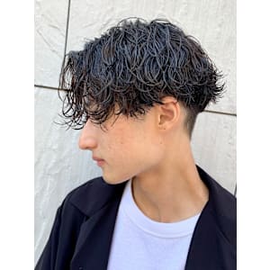 波巻きスパイラルツイストスパイラルパーママッシュメンズヘア